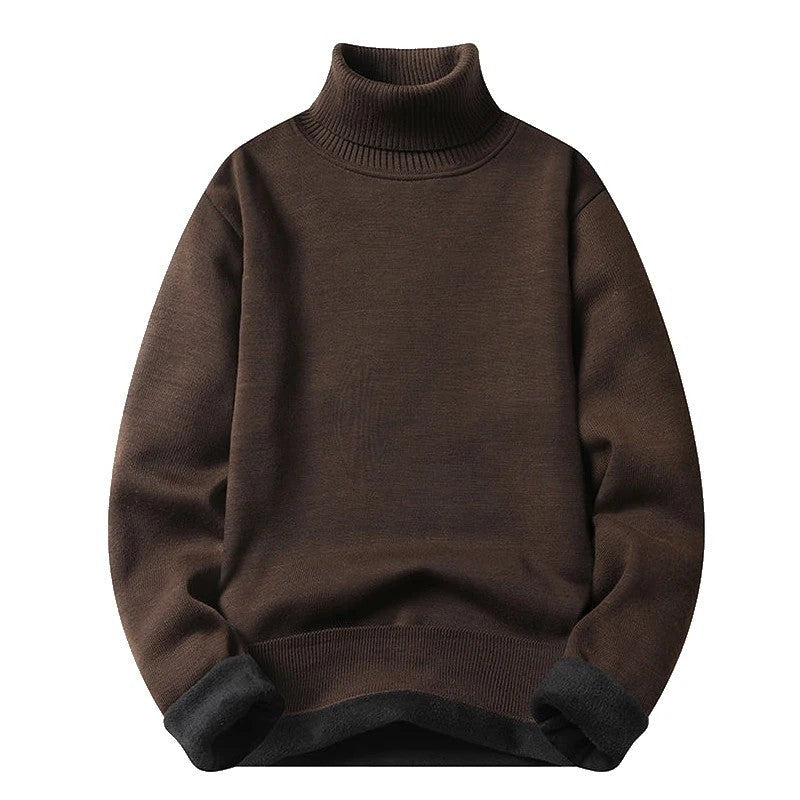 Noah Relaxed Fleece Lined Turtleneck Sweater