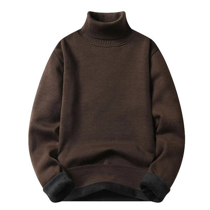 Noah Relaxed Fleece Lined Turtleneck Sweater
