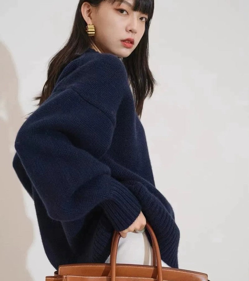 Nora Relaxed Ribbed Knit Sweater