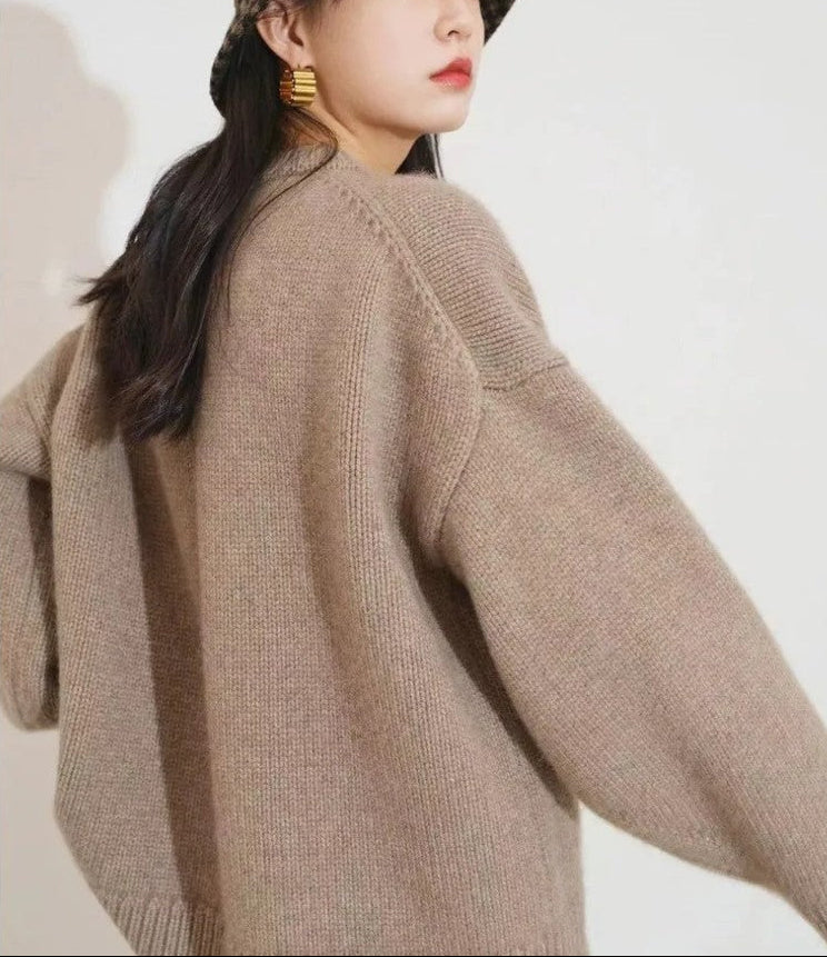 Nora Relaxed Ribbed Knit Sweater