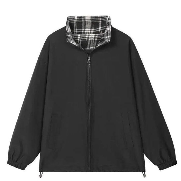 Oliver Relaxed Plaid Lined Zip Jacket