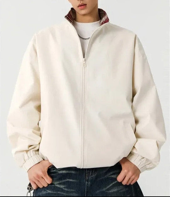 Oliver Relaxed Plaid Lined Zip Jacket