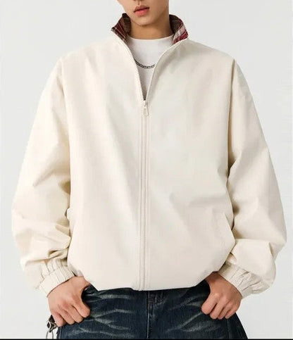 Oliver Relaxed Plaid Lined Zip Jacket