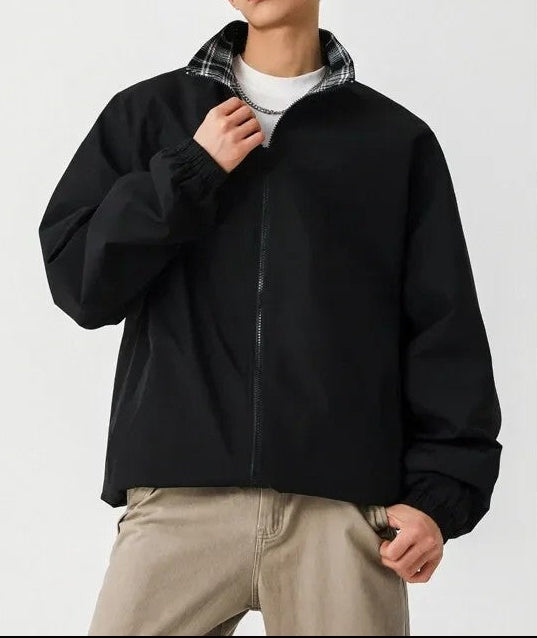 Oliver Relaxed Plaid Lined Zip Jacket