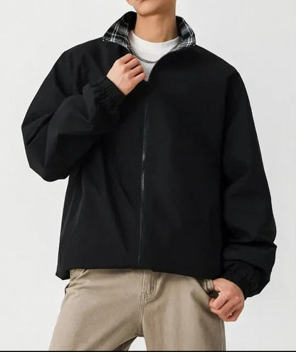 Oliver Relaxed Plaid Lined Zip Jacket