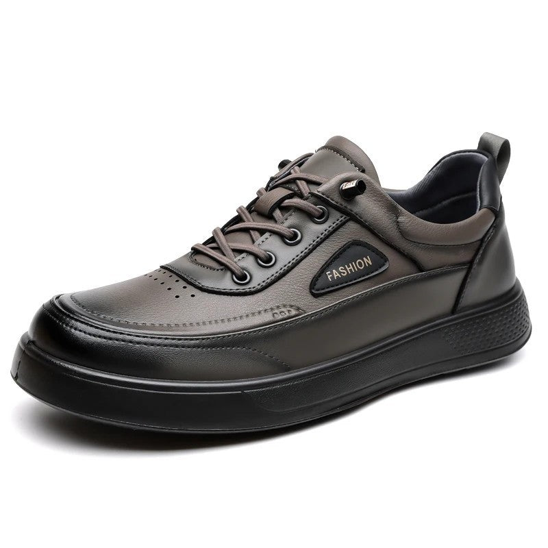 Oscar Men's Low-Top Leather Casual Sneakers
