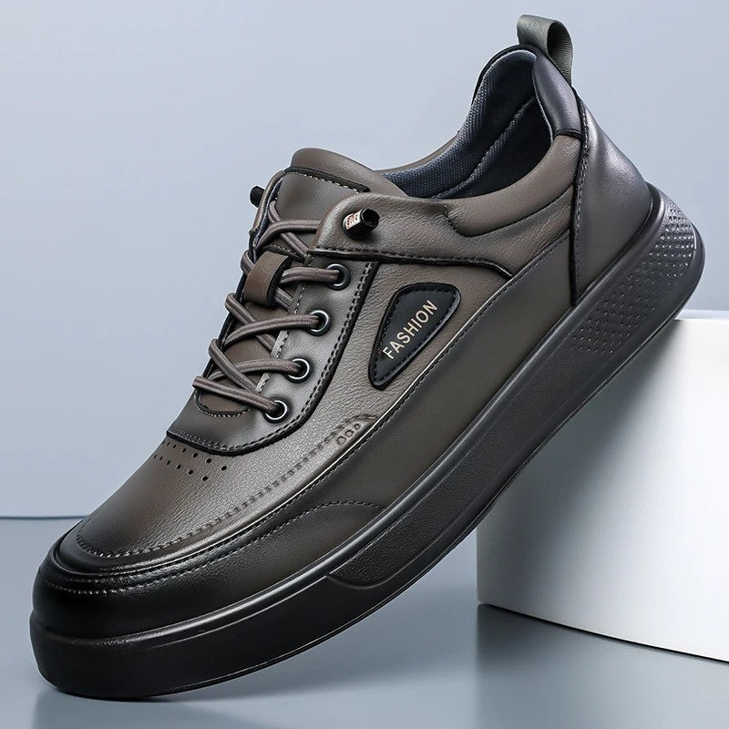 Oscar Men's Low-Top Leather Casual Sneakers