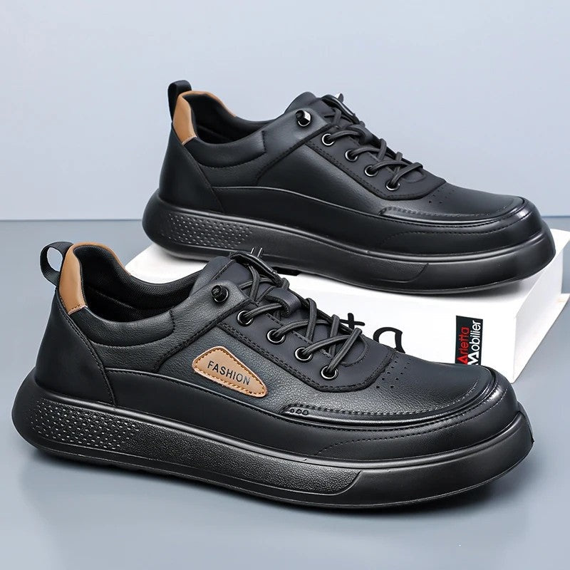 Oscar Men's Low-Top Leather Casual Sneakers