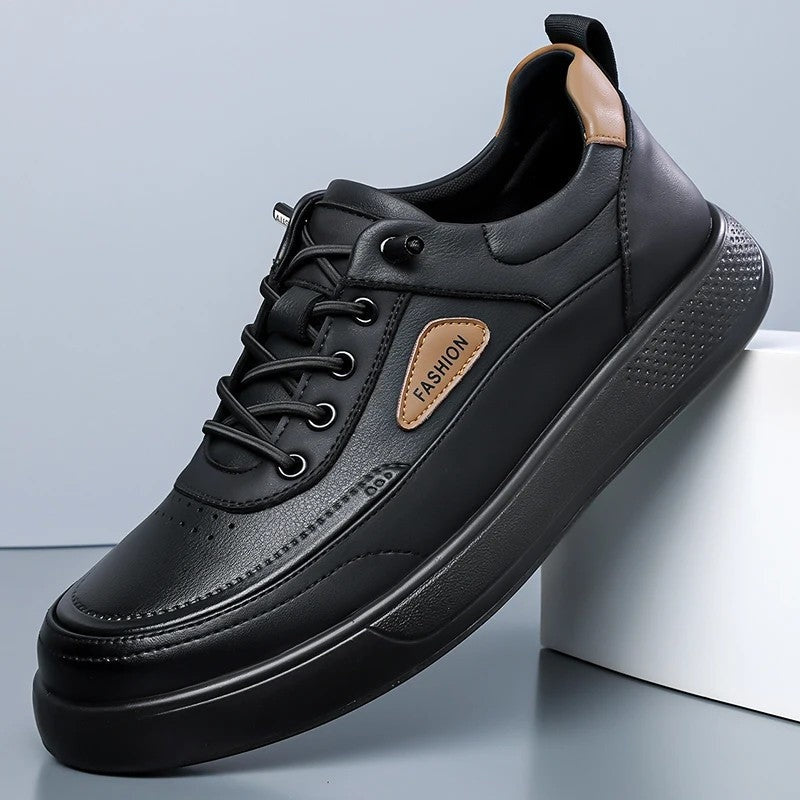 Oscar Men's Low-Top Leather Casual Sneakers