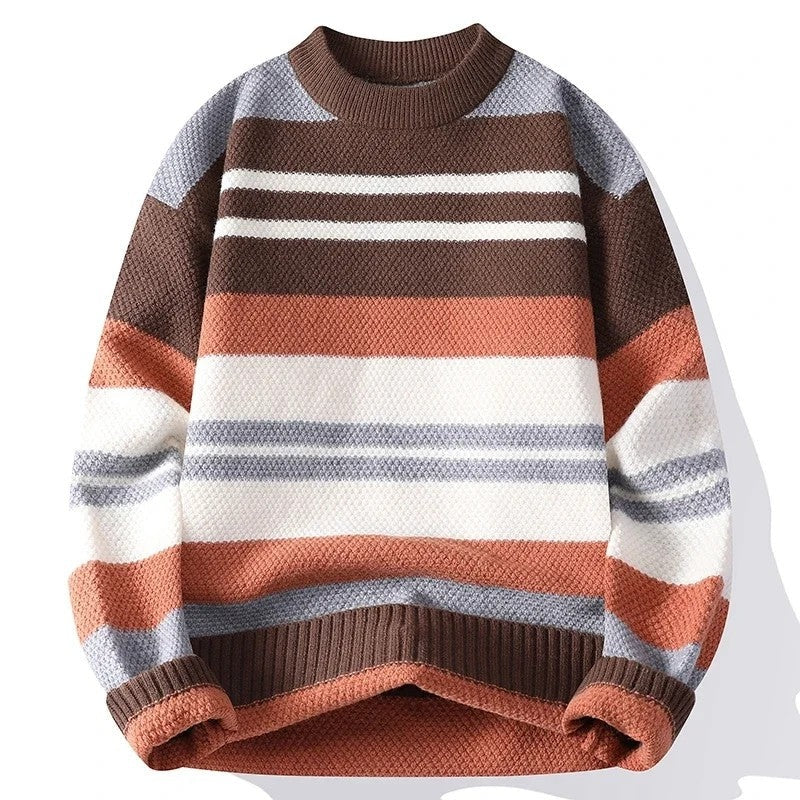 Pedro Relaxed Textured Stripe Knit Sweater