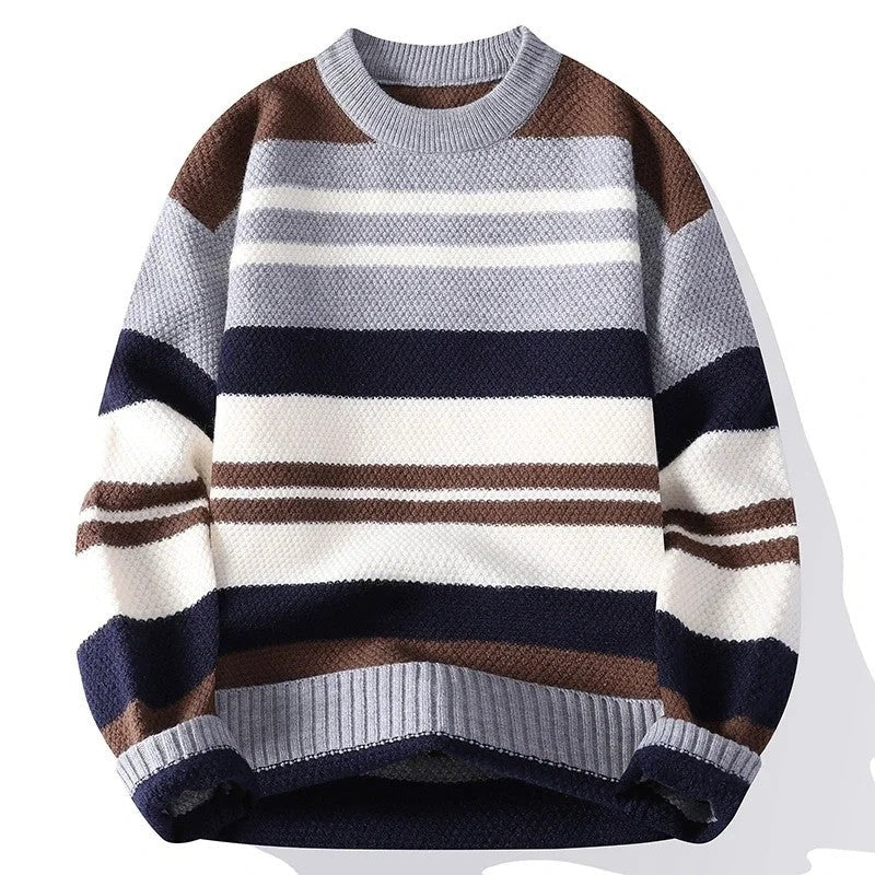 Pedro Relaxed Textured Stripe Knit Sweater
