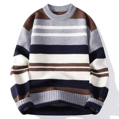 Pedro Relaxed Textured Stripe Knit Sweater