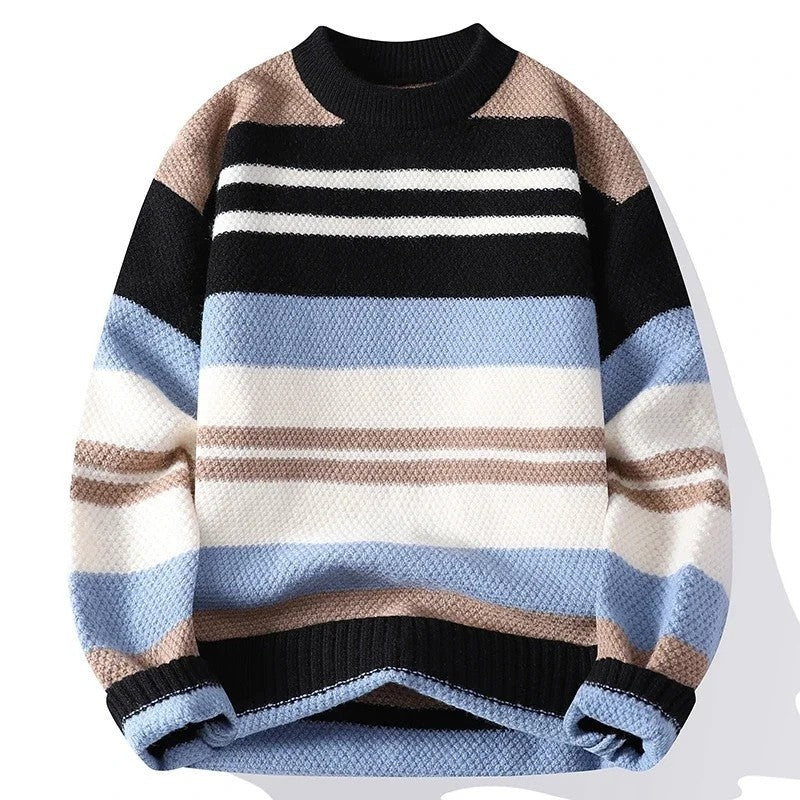 Pedro Relaxed Textured Stripe Knit Sweater