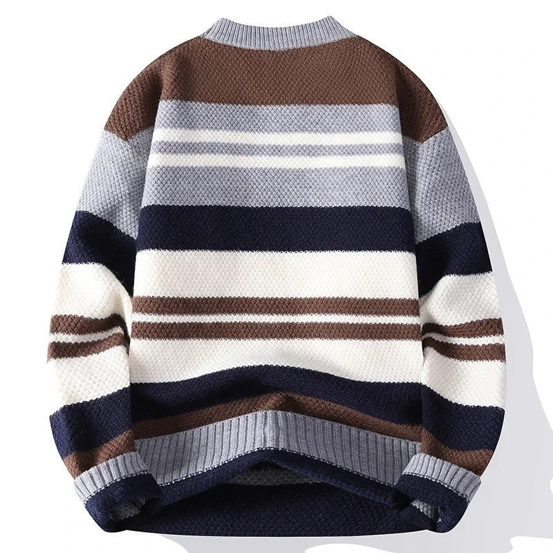 Pedro Relaxed Textured Stripe Knit Sweater
