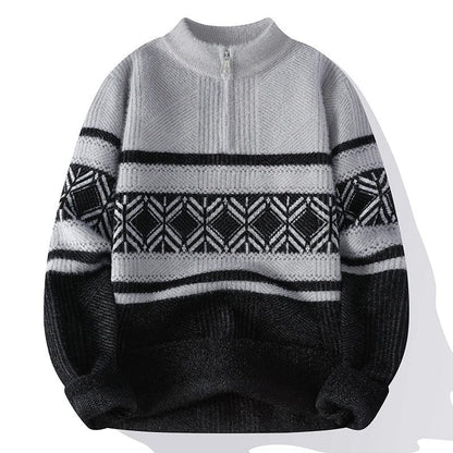 Peter Nordic Knit Half-Zip Sweater