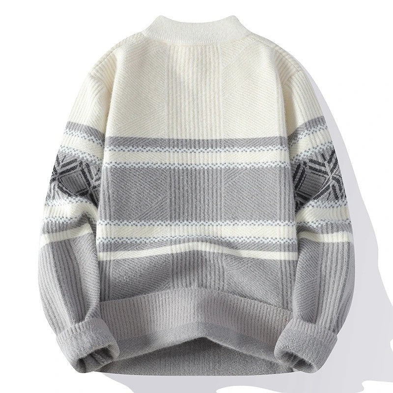 Peter Nordic Knit Half-Zip Sweater