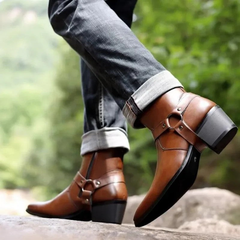 Simon Harness Strap Ankle Boot