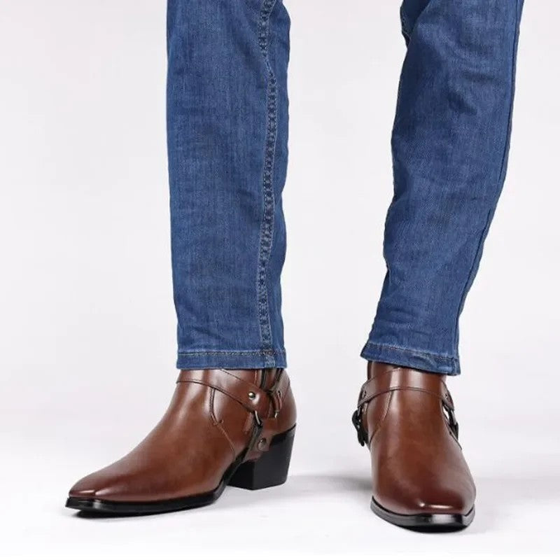 Simon Harness Strap Ankle Boot