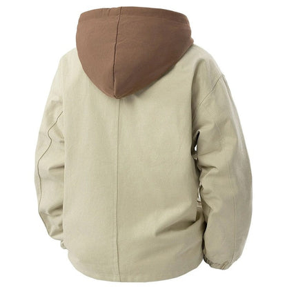 Simon Men's Hooded Utility Canvas Jacket