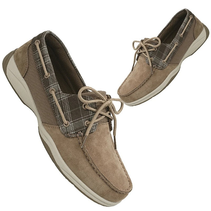 Simon Men's Relaxed Moc Toe Boat Shoes