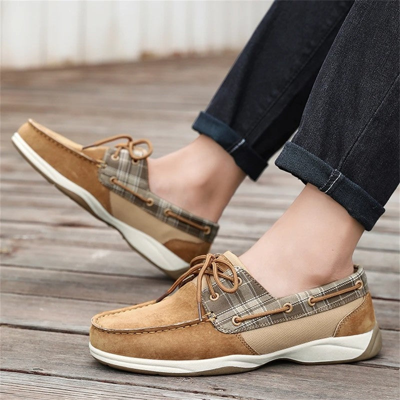 Simon Men's Relaxed Moc Toe Boat Shoes