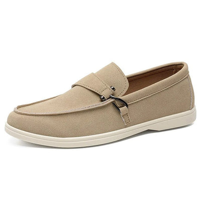 Simon Men's Suede Buckle Slip-On Loafer