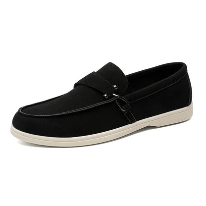 Simon Men's Suede Buckle Slip-On Loafer