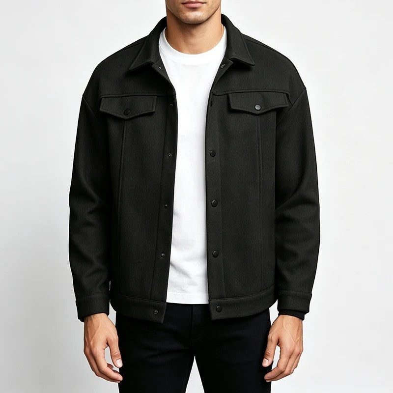 Spencer Men's Relaxed Snap-Front Shirt Jacket