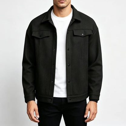 Spencer Men's Relaxed Snap-Front Shirt Jacket