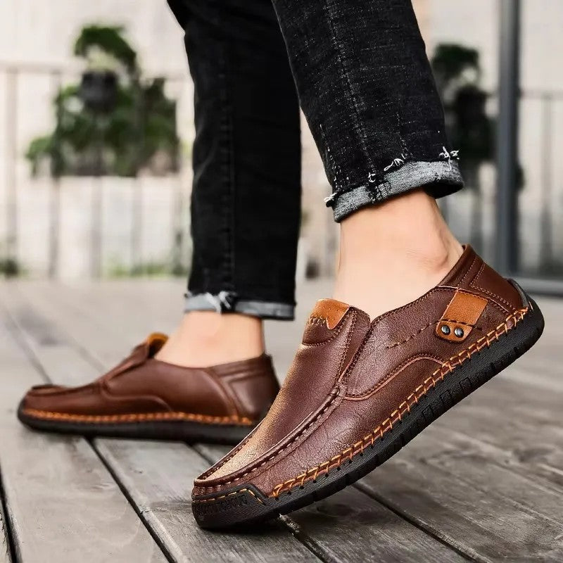 Thomas Men's Moc Toe Slip-On Loafer