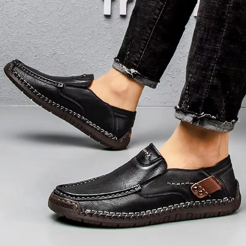 Thomas Men's Moc Toe Slip-On Loafer