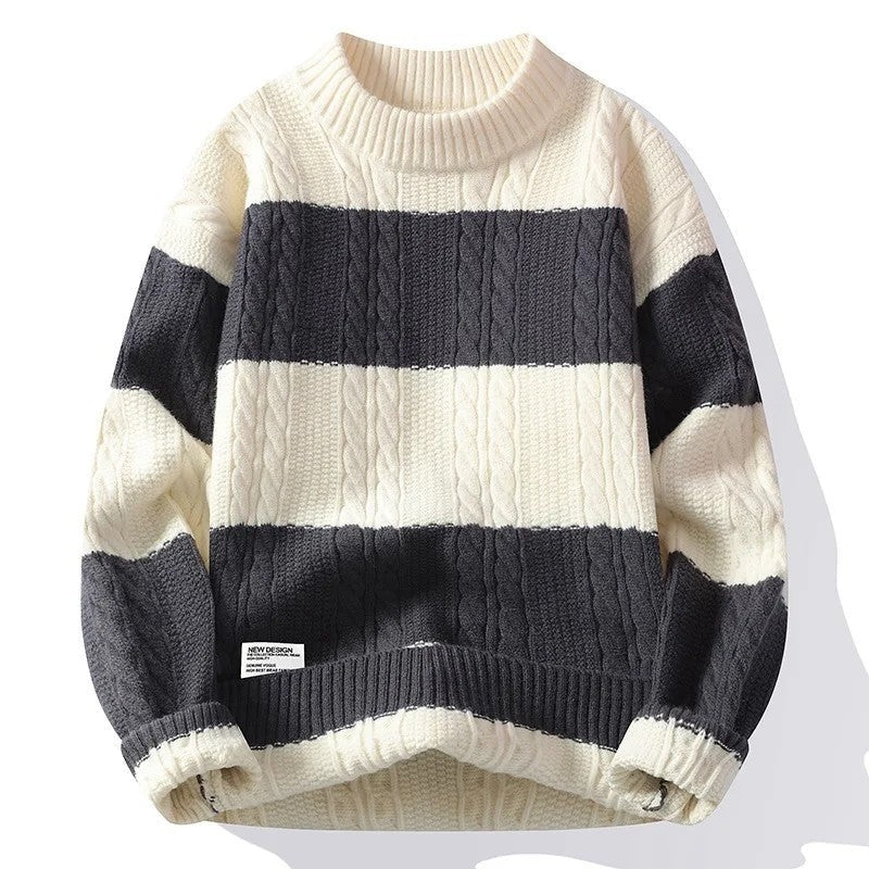 Thomas Men's Relaxed Cable Knit Sweater