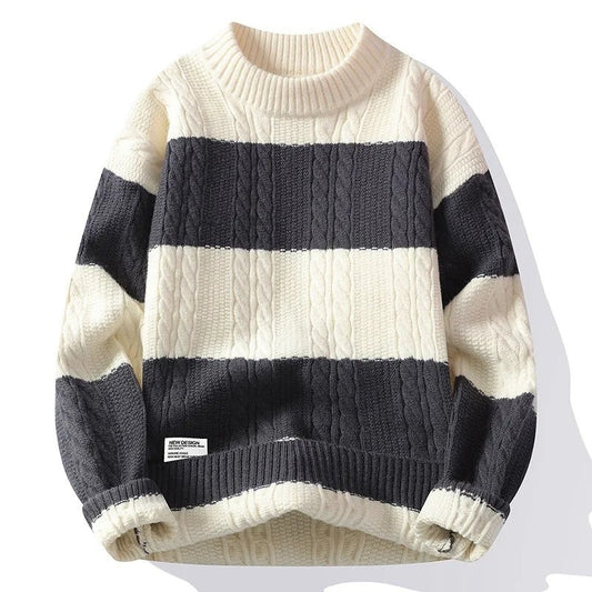 Thomas Men's Relaxed Cable Knit Sweater
