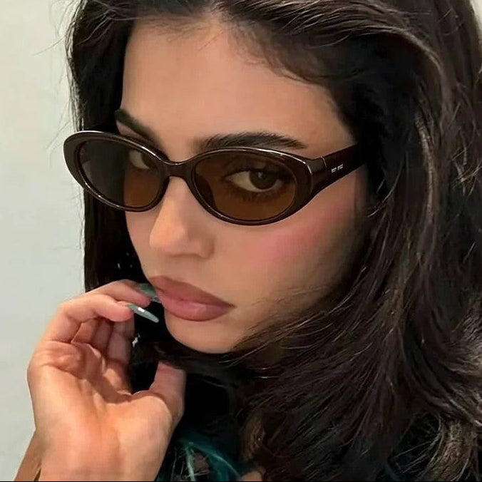 Thomas Oval Slim Retro Sunglasses