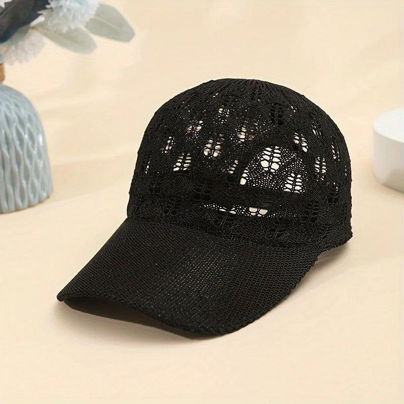 Vera Women's Crochet Mesh Baseball Cap