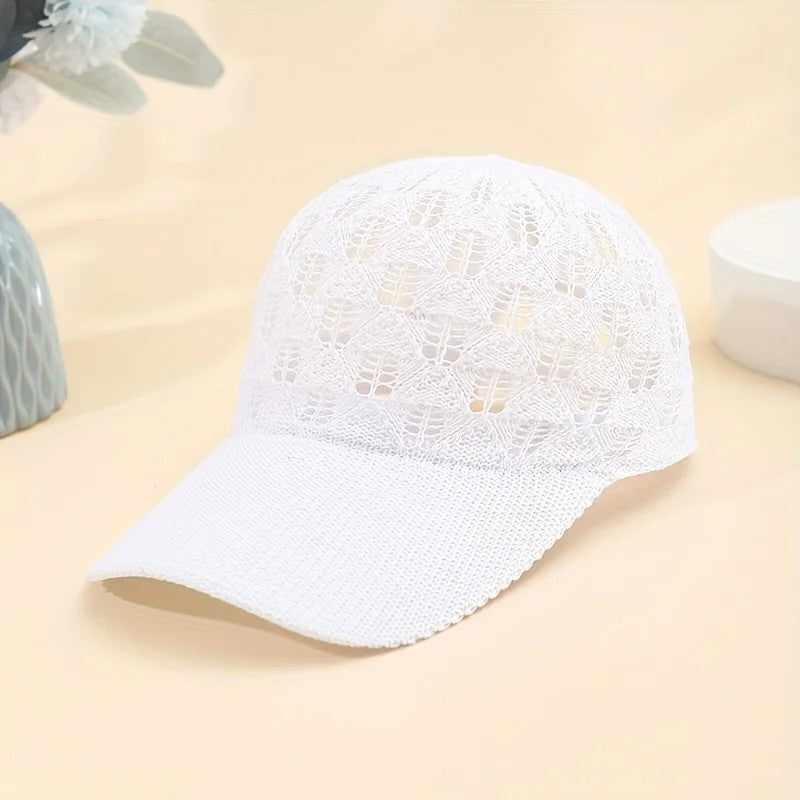 Vera Women's Crochet Mesh Baseball Cap