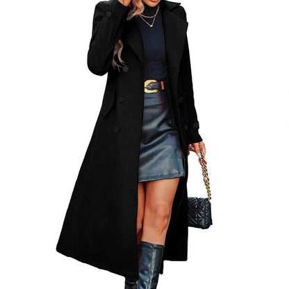 Veronica Tailored Longline Double-Breasted Coat