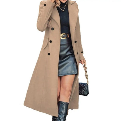 Veronica Tailored Longline Double-Breasted Coat