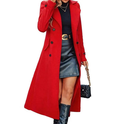 Veronica Tailored Longline Double-Breasted Coat