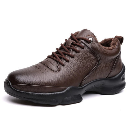 Victor Men's Fleece Lined Leather Sneakers