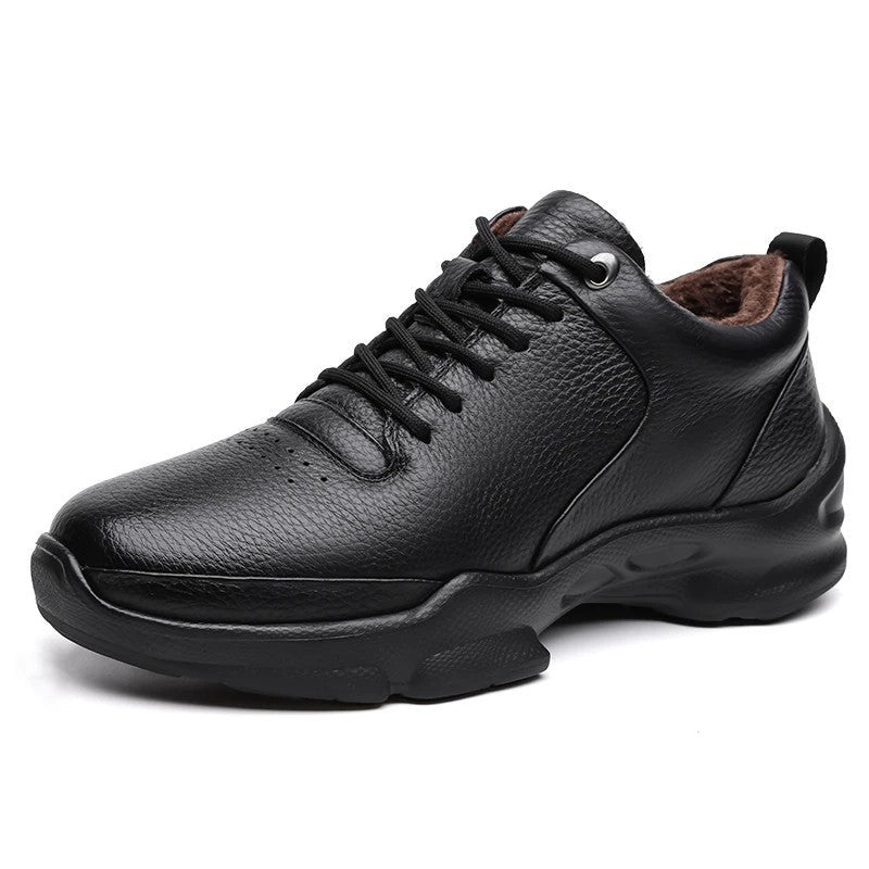 Victor Men's Fleece Lined Leather Sneakers