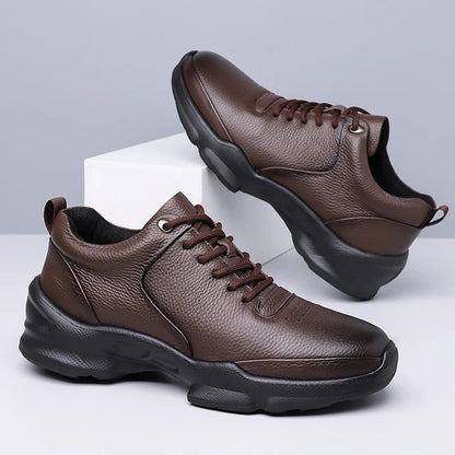 Victor Men's Fleece Lined Leather Sneakers