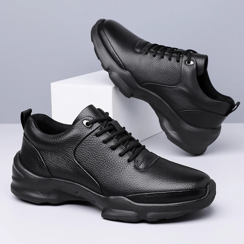 Victor Men's Fleece Lined Leather Sneakers