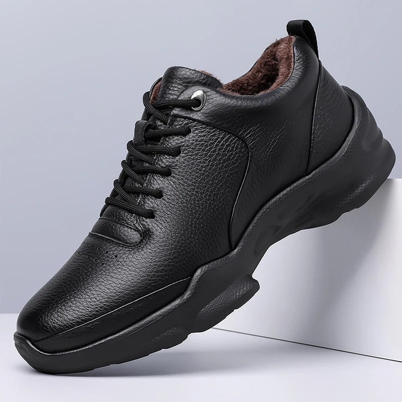 Victor Men's Fleece Lined Leather Sneakers