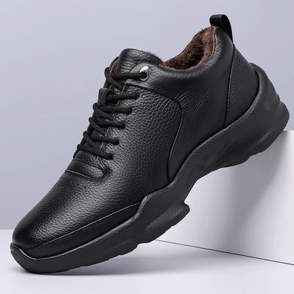 Victor Men's Fleece Lined Leather Sneakers