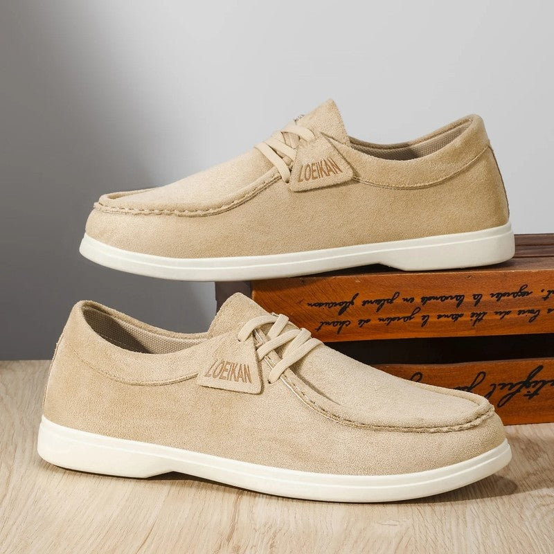 Victor Men's Relaxed Suede Moc Toe Loafers