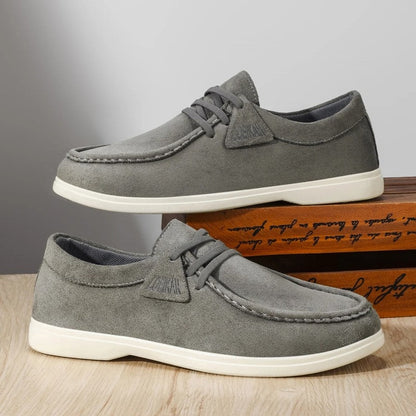 Victor Men's Relaxed Suede Moc Toe Loafers