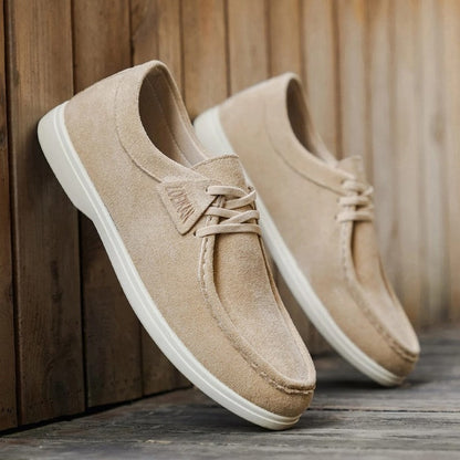 Victor Men's Relaxed Suede Moc Toe Loafers