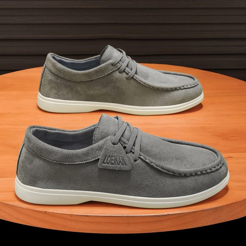 Victor Men's Relaxed Suede Moc Toe Loafers