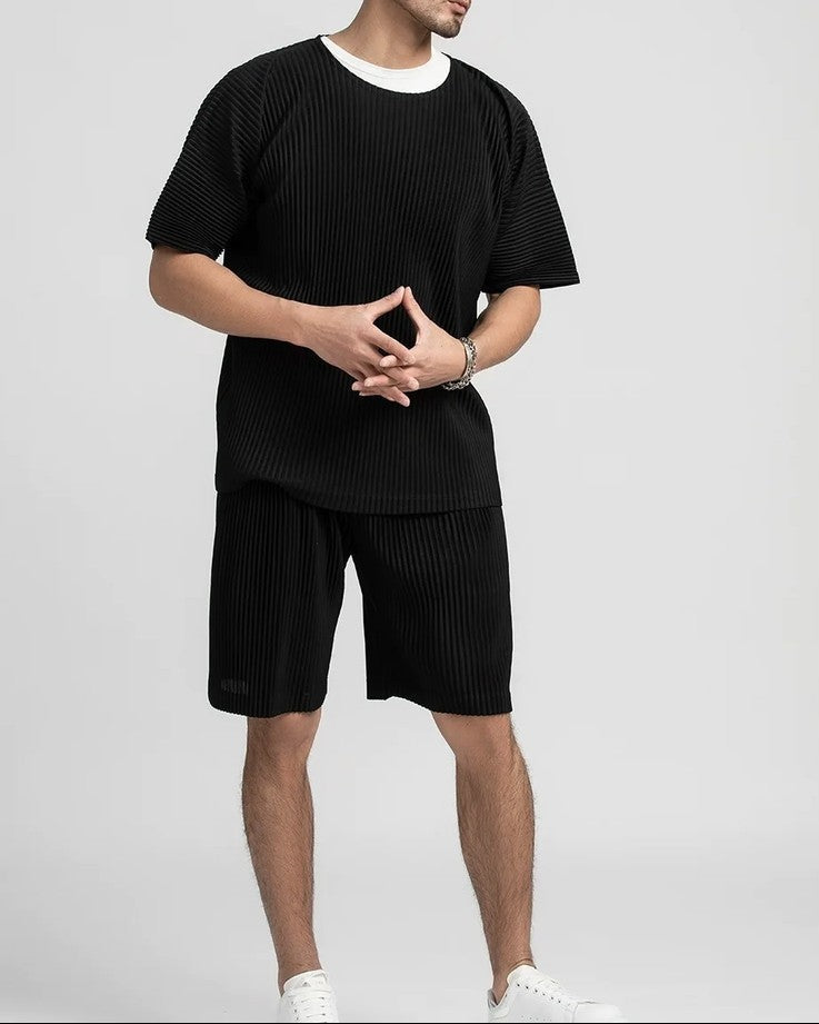Victor Relaxed Pleated Knit Tee